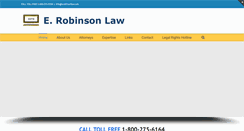 Desktop Screenshot of erobinsonlaw.com