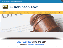 Tablet Screenshot of erobinsonlaw.com